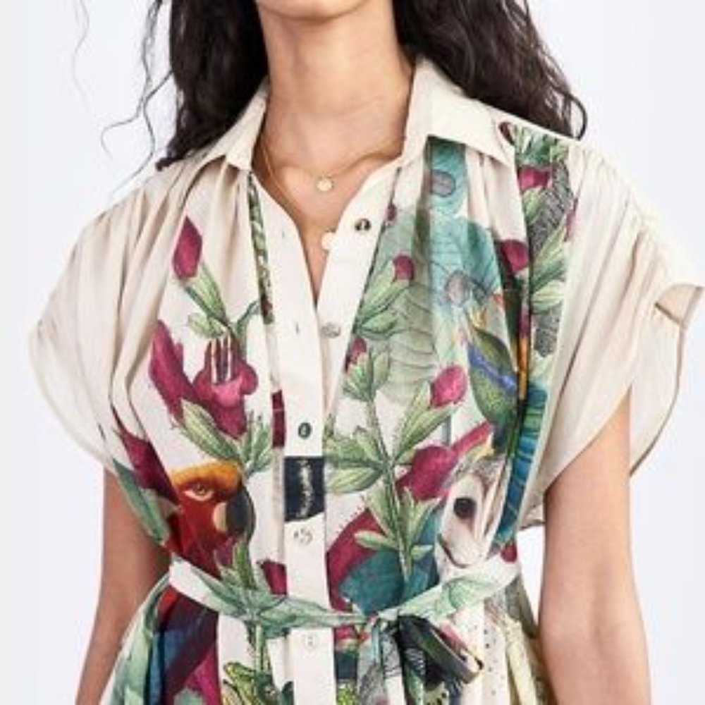 Anthropologie Carolina K Menagerie Dress S - Picture 4 of 10